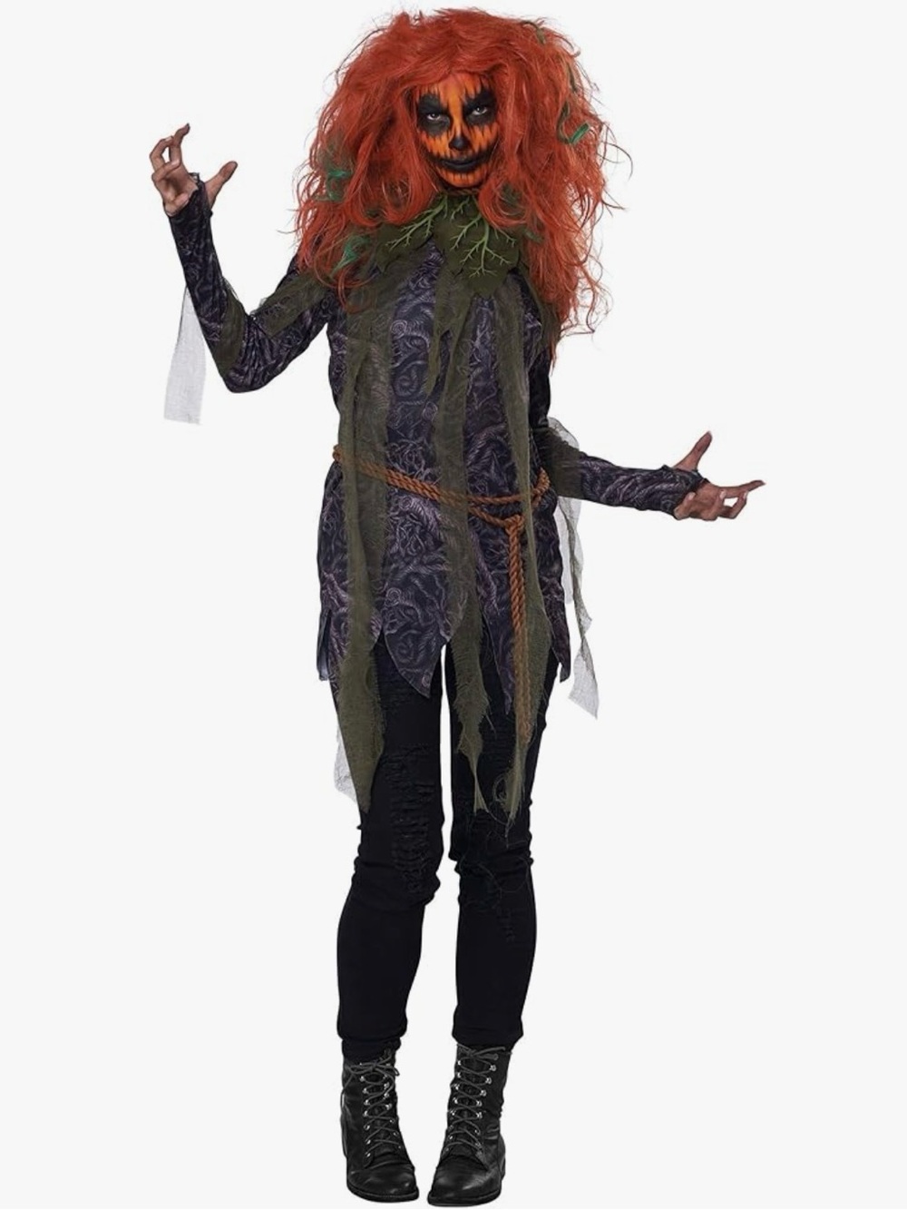 Pumpkin Monster Girls Costume, Girl Medium 8-10
